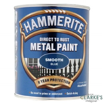 Hammerite Metal Paint Smooth Blue 750ml