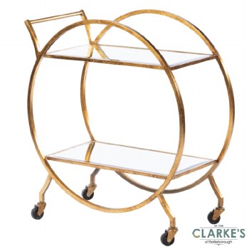 Harriet Gold Drinks Trolley
