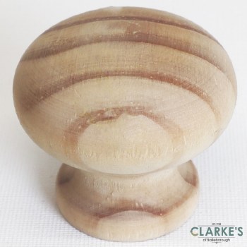 Basic Pine Unvarnished Knob 40mm