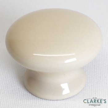 Ceramic Gloss Knob Cream 38mm