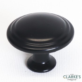 Multi Ring Knob Black 30mm