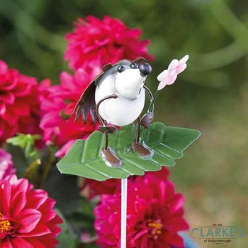 Hedgehog with Flower- Stake Garden Decoration
