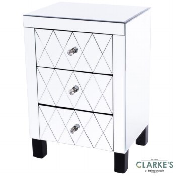 Karson 3 Drawer Mirrored Locker