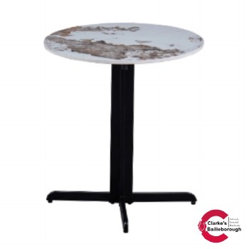 Kas Marble Effect Top Lamp Table