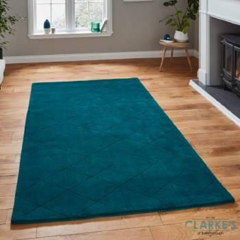 Kasbah KB2025 Wool Dark Teal Rug 120 x 170cm