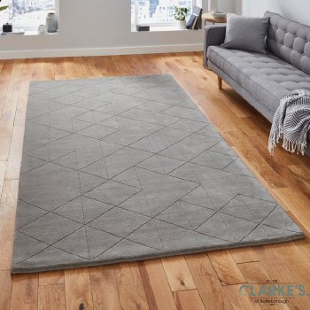 Kasbah KB2025 Wool Grey Rug 120 x 170cm