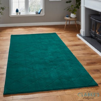 Kasbah KB2025 Wool Jewel Green Rug 120 x 170cm