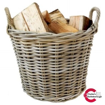 Kubu Round Log Basket XL