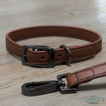 Luxe Leather Hazel Dog Collar S 28cm - 40cm
