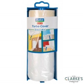 Mako Turbo Cover Masking Sheet with Dispenser 33 x 1.4m