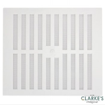 Map White Adjustable Vent with Fixed Flyscreen 9" x 9"
