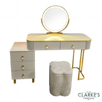 Nadia Dressing Table Set Grey