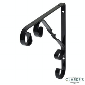 Ornamental Shelf Bracket Black 15 x 15 cm