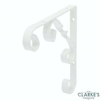 Ornamental Shelf Bracket White 20 x 20 cm