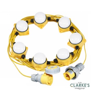 Power LED Festoon Light Kit 110v 20 Metre