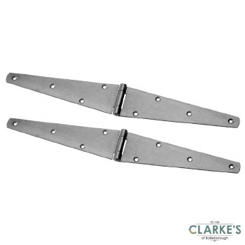 Perry Strap Hinge Pair Self Colour 100mm