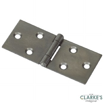 Perry Uncranced Backflap Hinge Pair Self Colour 38mm