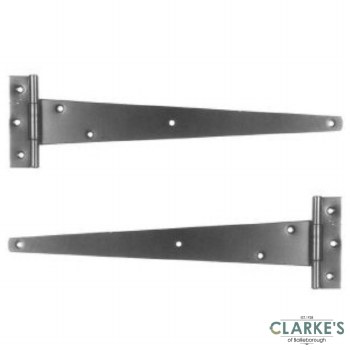 Perry Light Tee Hinge Pair Black 4"