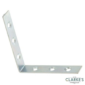Perry Corner Braces Zinc Plated 100mm Pack of 10
