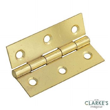 Perry Butt Hinge Pair Brass 75mm