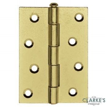 Perry Loose Pin Butt Hinge Pair Brass 100mm