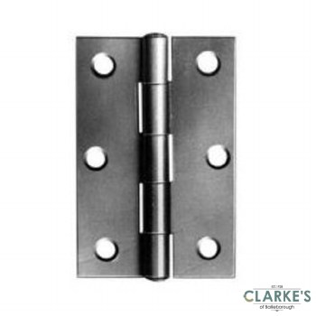 Perry Butt Hinge Pair Self Colour 75mm