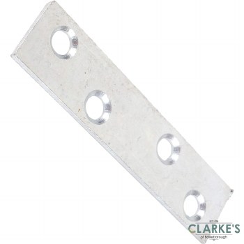 Perry Mending Plates Zinc Plated 100mm Pack of 10