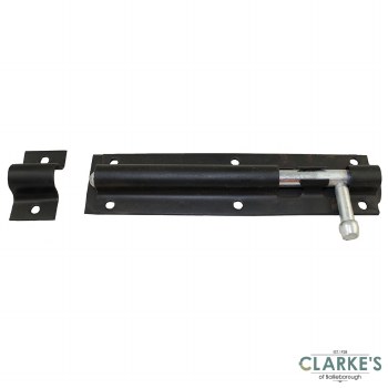 Perry Tower Bolt Black 8"