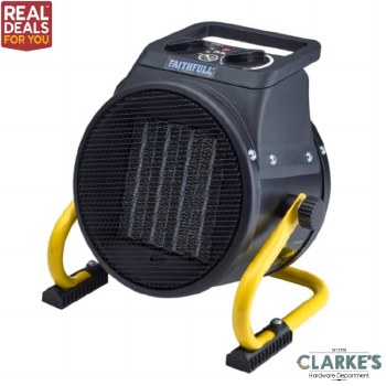 Faithfull Power Plus Ceramic Fan Heater 2kW