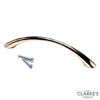 Slim D Shape Handle Brass 155mm