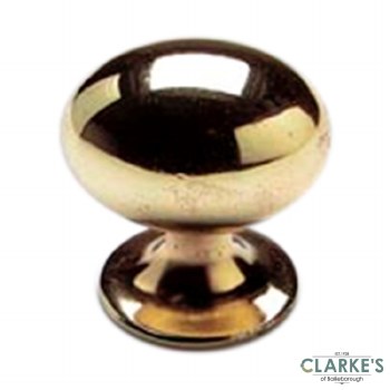 Oval Brass Knobs 28mm Pack of 2