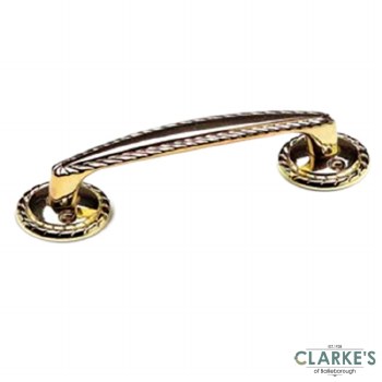 Rope Twist Handle Brass 125mm