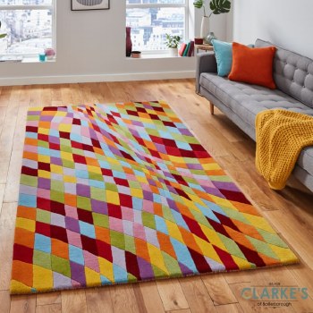 Prism PR101 Wool Multicolour Rug 120 x 170cm