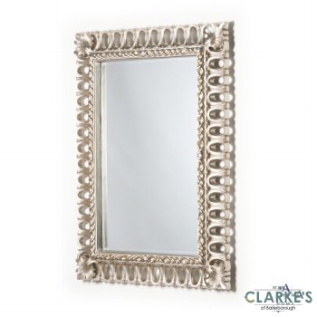 Reflection Rectangular Champagne Wall Mirror 89 x 119cm