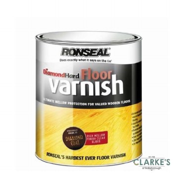 Ronseal Diamond Hard Floor Varnish Gloss 2.5 Litre