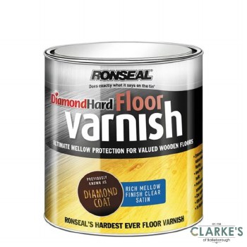 Ronseal Diamond Hard Floor Varnish Satin 2.5 Litre
