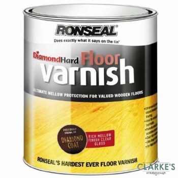 Ronseal Diamond Hard Floor Varnish Gloss 5 Litre