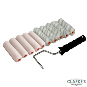 Rota Foam and Silver Stripe Mini Roller Set