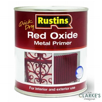 Rustins Red Oxide Metal Primer 1 Litre