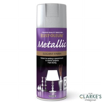 Rust-Oleum Metallic Spray Paint Silver 400 ml