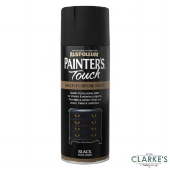 Rust-Oleum Painters Touch Black Satin 400 ml