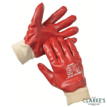 SafeLine PVC Coated Gloves with Knitted Wrist