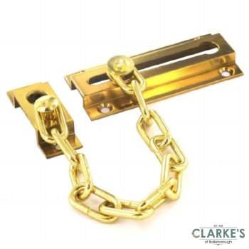 Securit Brass Door Chain 80mm