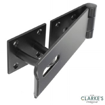 Securit HD Safety Hasp & Staple Black 190mm