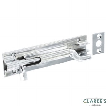 Securit Chrome Necked Door Bolt 75mm
