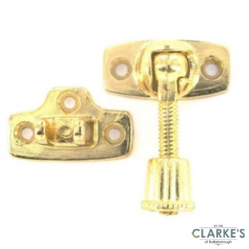 Securit Sash Window Fastener Brass