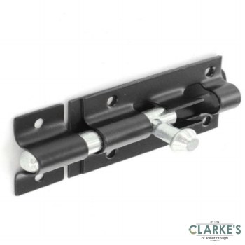 Securit Tower Bolt Black 100mm