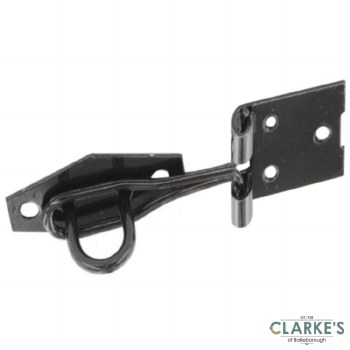 Securit Wire Hasp & Staple Black 100mm