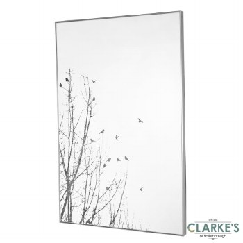 Forest Silhouette Wall Mirror Silver