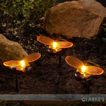 Bee Solar Stake Light | Pack of 3